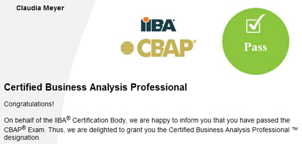 CBAP Certification